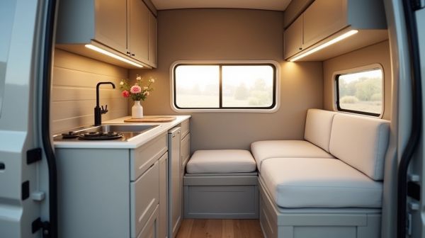 Avec Heode, aménagez votre van avec des meubles en kit personnalisables